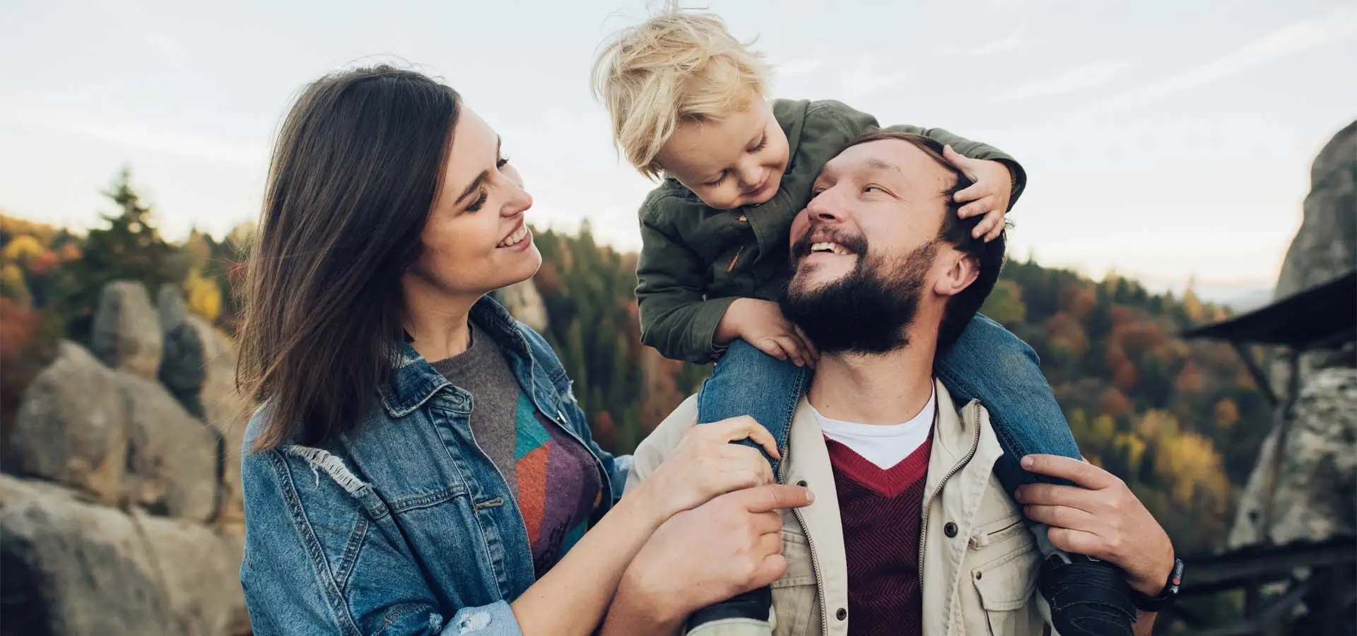 A family creating memories together.